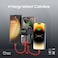 10000 mAh iPhone 15 Power Bank, Universal 10000Mah Transparent Portable, 35W Usb-c Power Delivery Cable, 12Wlightning Cable