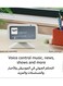 أنظمة المنزل الذكي  Show 5 (إصدار الجيل الثالث 2023) شاشة ذكية وساعة منبه بصوت أكثر وضوحًا استخدم صوتك للتحكم في الأجهزة المنزلية الذكية وتشغيل الموسيقى أو القرآن والمزيد (يتحدث خليجي) أبيض