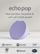 مكبر صوت ذكي مدمج Echo Pop Full Sound مزود بشبكة Wi-Fi وبلوتوث مع Alexa – لافندر