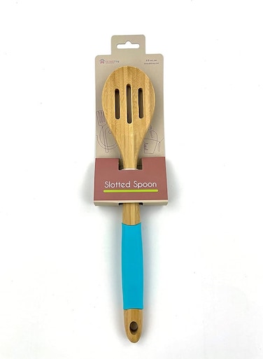 Pro Bamboo Slotted Cooking Spoon MultiColor