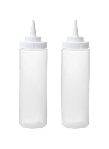 IKEA GRILLTIDER squeeze bottle plastic/transparent 2-pack