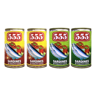 555 سردين ساخن في صلصة الطماطم 155 غرام حزمة من 2 مع السردين في صلصة الطماطم 155 غرام حزمة من 2