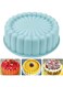 Cake Pan Silicone, 18cm Nonstick Round Cake Molds for Cheesecake, Egg puddings, Chocolate Cake, Brownie, Tart, Pie, Flan, Bread Baking Pans (1 pcs)