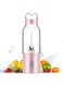STAYOUNG Portable Blender - 500ml Electric Juicer with Cup Brush, Mini, with 4 Blades, USB Charging, Easy to Use, For Office, Kitchen (Pink)
