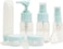 Homesmiths 6&acirc;&euro;&lsquo;Piece Refillable Cosmetics Travel Bottle Set &acirc;&euro;&ldquo; Clear Plastic Zip Bag with Cream Jars, Squeeze Bottle, Pump &amp; Spray Bottles + Accessories, TSA-Friendly