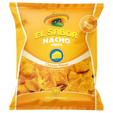El Sabor Cheese Nacho Chips, 100g