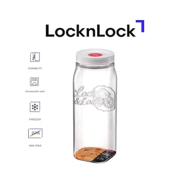LocknLock 1.3L Door Pocket Canister &ndash; BPA-Free Food Container with Silicone Seal for Freshness