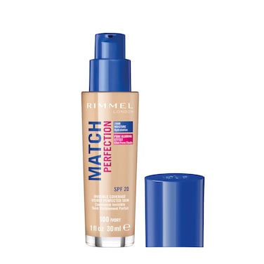 Rimmel London Match Perfection Liquid  Foundation, 100 Ivory
