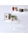 Acrylic Floating Shelves Stylish Storage for Bedroom, Bathroom and More Damage-Free, Set of 3, 23X9.4X6.CM.