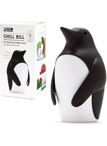 Monkey Business Chill Bill Refrigerator Deodorizer   Soda Holder for Refrigerator   Cute Fridge Deodorizer   Refrigerator Odor Eliminator   Fun Kitchen Gadgets   Baking-Soda Fridge Smell Remover   by