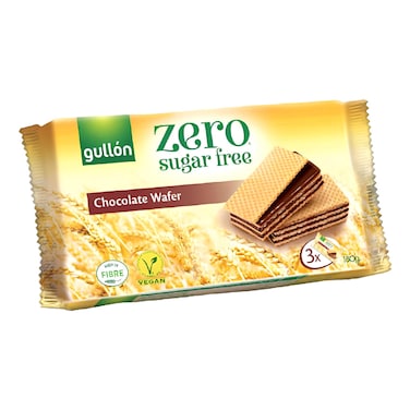 Gullon Zero Sugar Free Chocolate Wafer, 180g