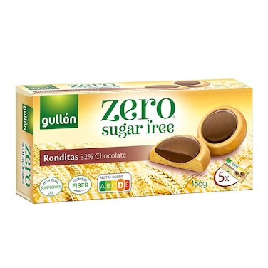 غولون زيرو كوكيز الشوكولاته رونديتاس خالية من السكر، 186 غرام