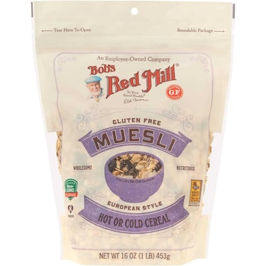 Bob's Red Mill Gluten Free Muesli Hot or Cold Cereal Non-GMO 453g