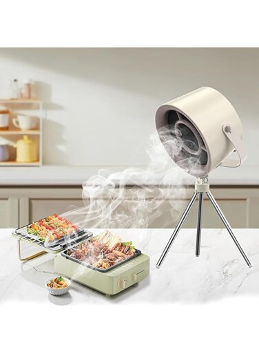 Aputue Tabletop Range Hood, Range Hood with Changeable Filter, Cooking Fan, Portable Exhaust Hood, Desktop Hood with 3-Speed Exhaust Fan, Kitchen Vent for BBQ, Cooking, Hot Pot