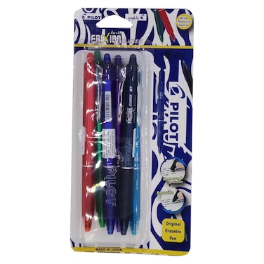 Pilot Frixion Clicker Erasable Rollerball Pen Assorted 0.7mm 6 PCS