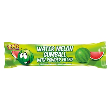 Zed Candy Watermelon Powder Filled Gumball, 34.7g