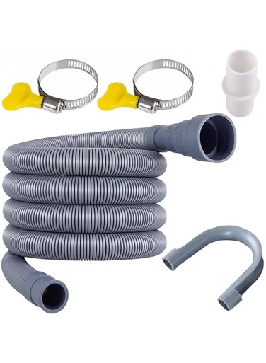 Fejytor Universal Drain Hose Extension Pipe Kit（6.56Ft）, Washing Machine Hose Extension, Replacement Drain Hose Extension for Tumble Dryer Machine, Dishwasher &amp; Other Applications