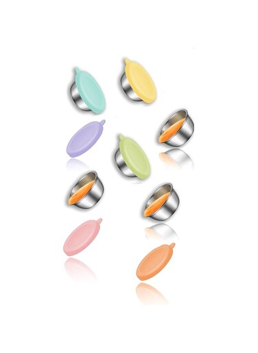 Sweet seven Stainless Steel Salad Dressing Containers To Go 6 Pack, 50ml Leakproof Cups with Lids, Reusable Sauce Containers for Lunch Boxes, Easy-to-Open Condiment Cups, Perfect for Dipping Sauces