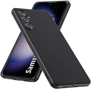 Samsung Galaxy A15 Case, Thin TPU Cover with Camera Protection Anti-Scratch Slim Soft TPU Silicone Matte Shockproof Bumper Phone Case for Samsung Galaxy A15 Black