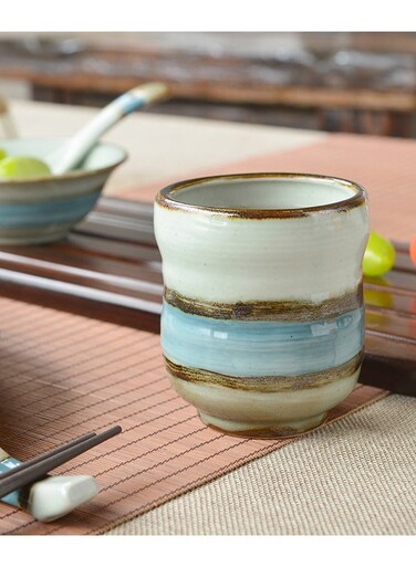 Simple Ceramic Hand Drawn Coffee Mug Gradient Water Cup