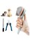 Incisae 3PCS Cat Grooming Kit,Cat Brushes for indoor Cats with Cat Nail Clipper &amp; Nail File,Self Cleaning Slicker Brush for Dogs &amp; Cats (Pink)