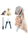 Incisae 3PCS Cat Grooming Kit,Cat Brushes for indoor Cats with Cat Nail Clipper &amp; Nail File,Self Cleaning Slicker Brush for Dogs &amp; Cats (Pink)