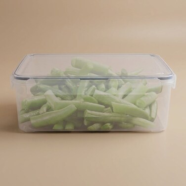 Al Saif Gallery Plastic Food Container, 4300 ml, Rectangle - Transparent