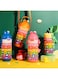 Lesole&trade; BPA Free Stainless Steel Mathematical Water Bottle for Kids Double Wall Vacuum Insulated Water Bottle for Girls and Boys Leak Proof Sports Thermos Flask (14oz) (Orange)