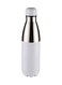 Larsen Stainless steel water bottle Classic double walled vacuum insulated water bottle Leak proof 500 ML White