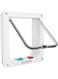 Cat Door for Windows, Pet Doors and Sliding Door, Safety Pet Door with 4 Way Lock, Weatherproof Cat Flap for Thin Door and Wall(X-Large, 24cm x 21cm Flap)