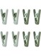 BS Case Ikeaa SLIBB Clothes Pegs, Green, Polypropylene Plastic, Acetal Plastic Spring, Easy Open, Wide Opening for Thick Garments