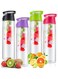 KASTWAVE Fruit Infuser Water Bottle, 28 oz Leakproof Infuser Bottles, 4 Pack, Plastic, Multicolor, Home, School, Office, Outdoor Activities