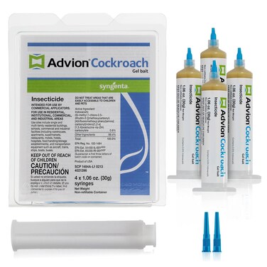 Advion Pack Of 4 Cockroach Gel Bait Indoor &amp; Outdoor Use 30g