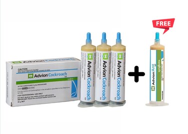 Buy 3 Gel 1 Free Cockroach Gel Ready-To-Use Cockroach Gel Bait - Outdoor &amp; Indoor Roach Killer with Syringe Applicator
