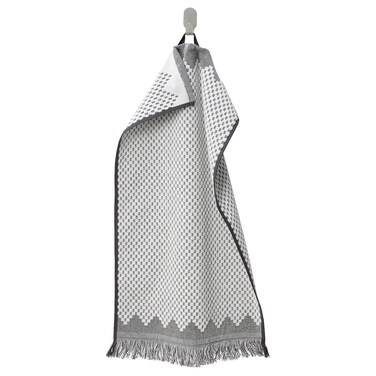 Hand Towel White/Grey 40X70 Cm