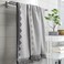 Bath Towel White/Grey 70X140 Cm