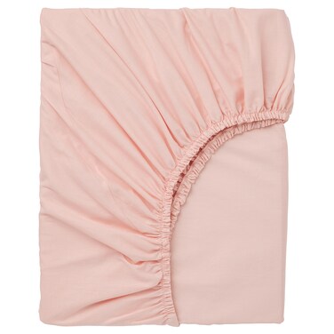 Fitted Sheet Light Pink 160X200cm