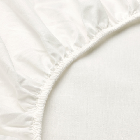 Fitted Sheet White 160X200cm