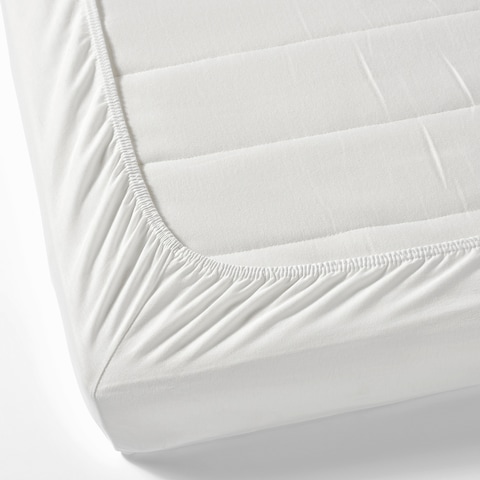Fitted Sheet For Cot Pack Of 2 White 60X120cm