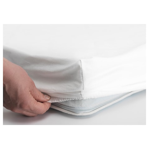 Fitted Sheet For Cot Pack Of 2 White 60X120cm