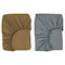Fitted Sheet For Cot Pack Of 2 Dark Yellow/Blue 60X120cm