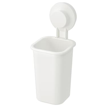 Toothbrush Holder With Suction Cup White