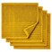 Washcloth Pack Of 4 Golden-Yellow 30X30cm