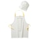 Children&rsquo;S Apron With Chef&rsquo;S Hat White/Yellow