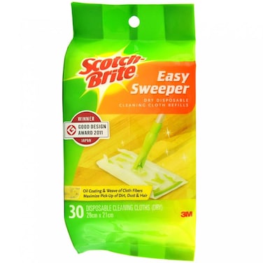 3M Scotch-Brite Easy Sweeper Refill (28 x 21 cm Pack of 30)