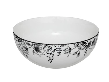 SG Floral Salad Bowl (White, D. 23 cm)