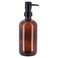 Tendance Glass Round Soap Dispenser (Amber, 500 ml)