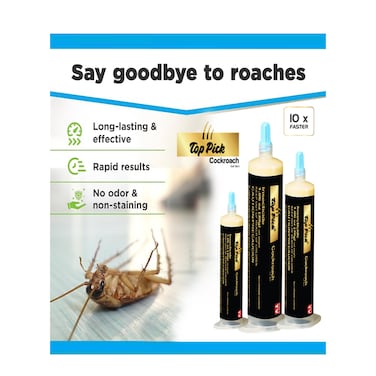 Syngenta Post Toppick Say Goodbye To Roaches Pack Of 3 Gel Bait 30g