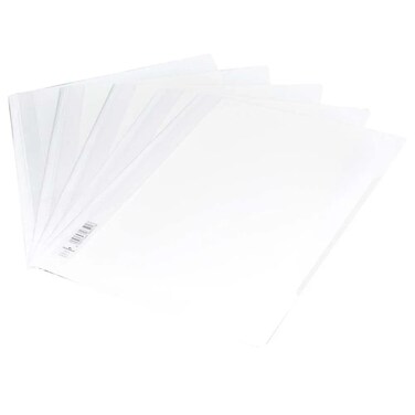 50-Piece Durable Project File, A4 Size, White Colour - DUPG2570-02