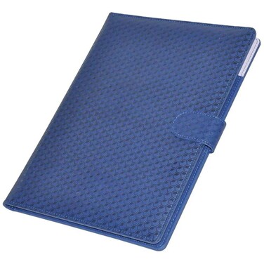 FIS Executive Folder with Writing Pad Italian PU 24x32cm, Blue - FSGT2432PUBLD3
